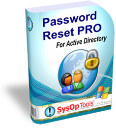 SysOp Tools password self service software for active directory, password reset pro